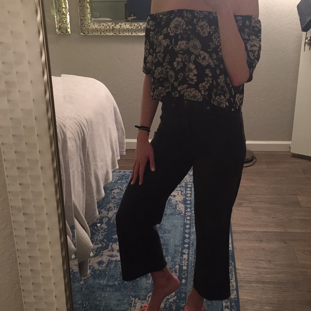 Cropped off the shoulder top from Forever 21
